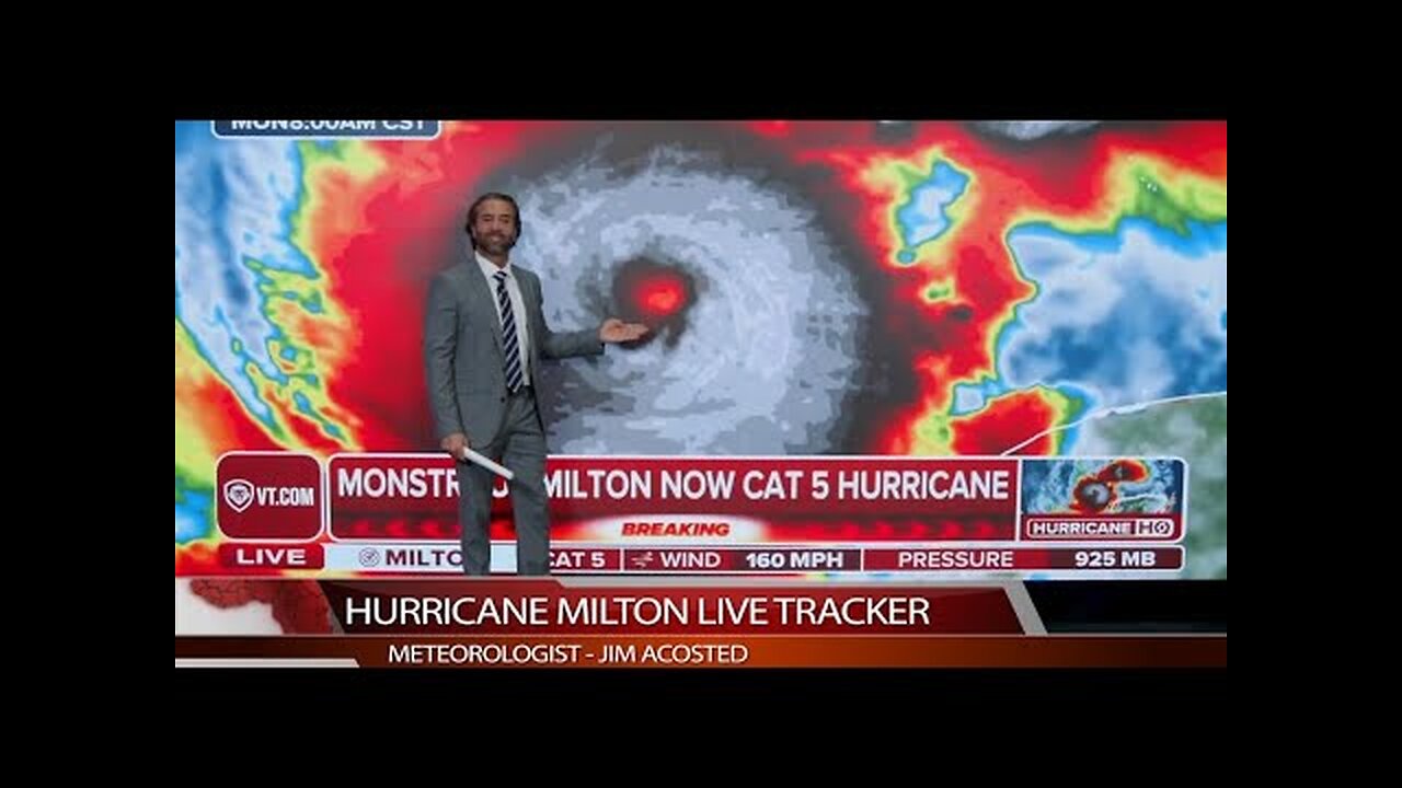 Hurricane Milton Disaster: Weatherman Loses It AGAIN Live On Air