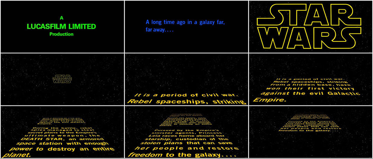 "STAR WARS" (25May1977) Orignal Premiere Version!!! Pre New Hope Version!!! 16mm Source Print!!!