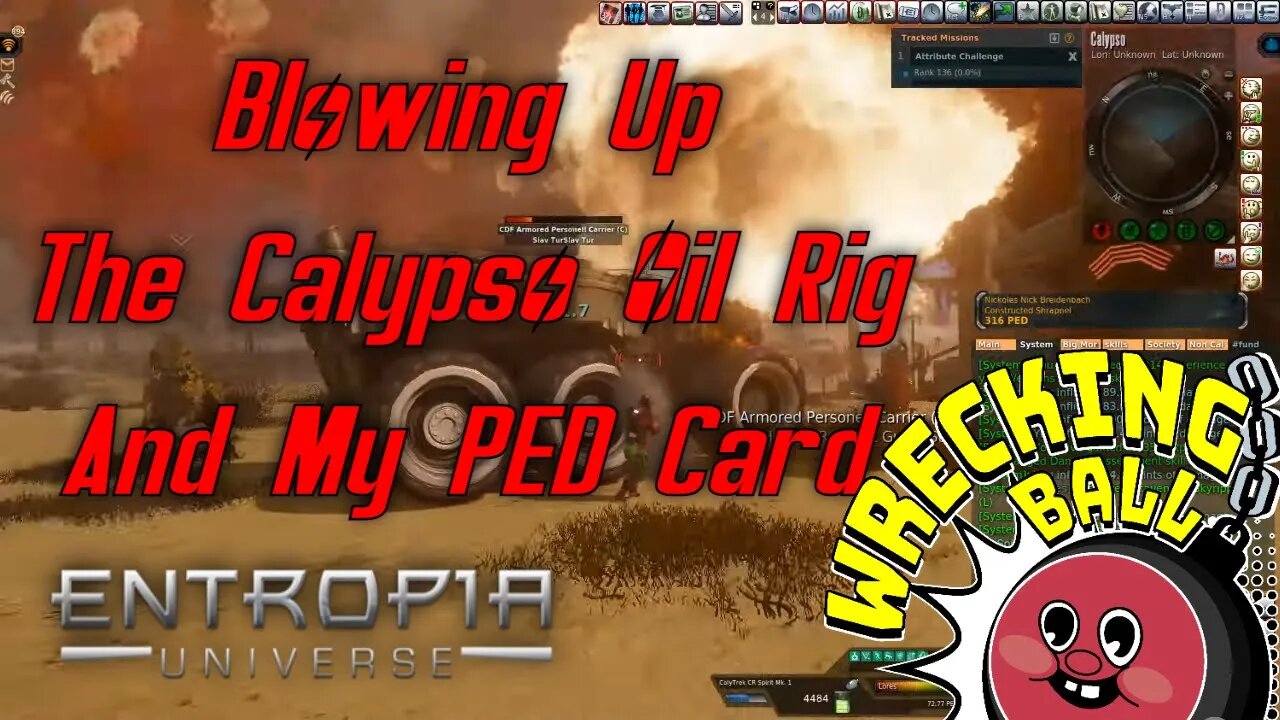 Blowing Up The Project Entropia Dollar Card With PvP At The Calypso Ashi Oil Rig