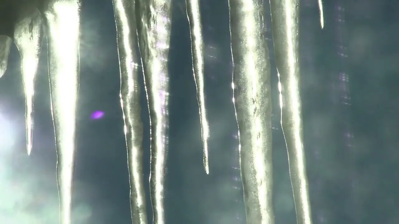 Beachfront B Roll Icicles and Sun Time Lapse Free to Use HD Stock Video Footage