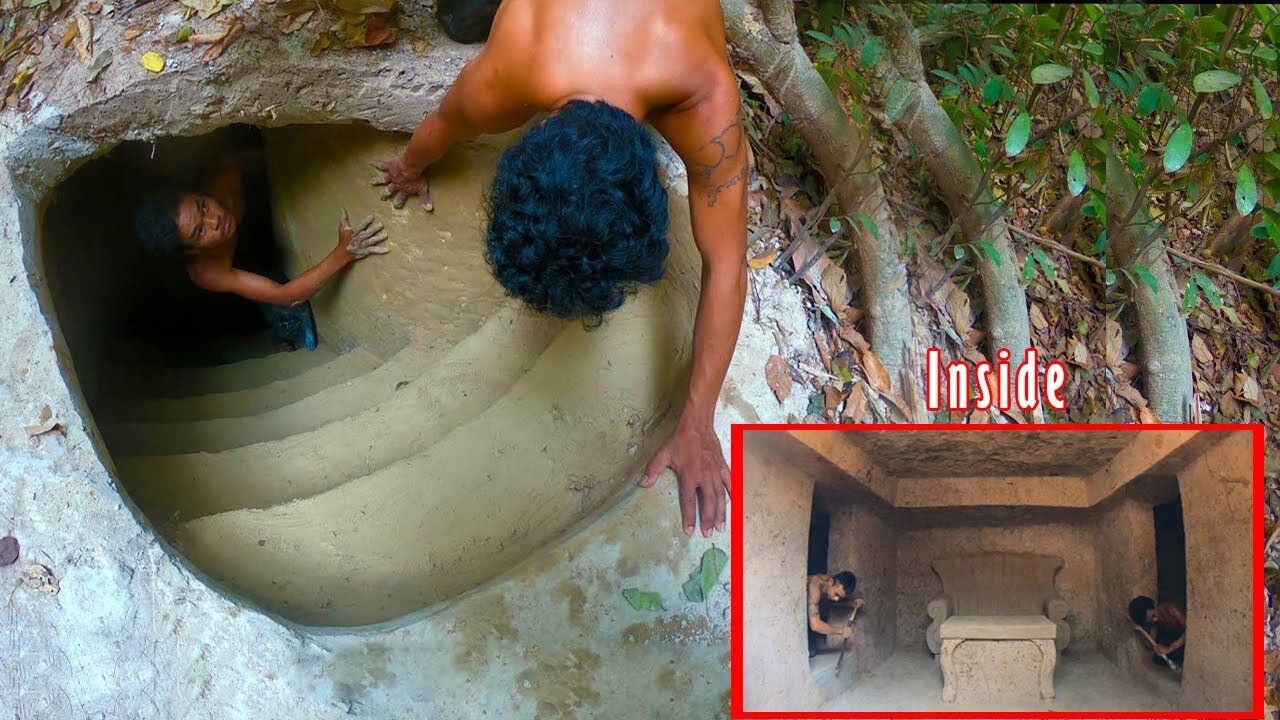 Building Cave Platinum Underground House With Underground Private Living Room