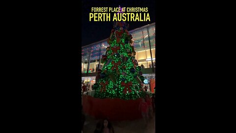 Christmas in Perth 2024: Forrest Place At Christmas 2024 #shorts