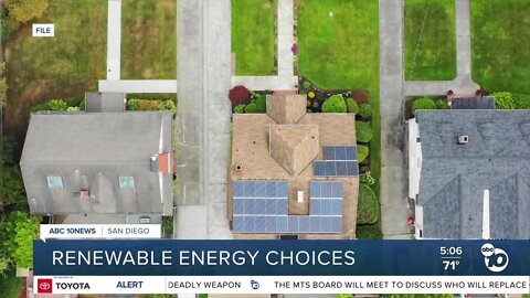Renewable energy choices in San Diego County