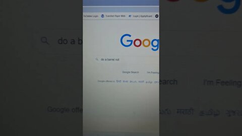 Google tricks No. 1 (Barrel Roll) #shorts #youtubeshorts