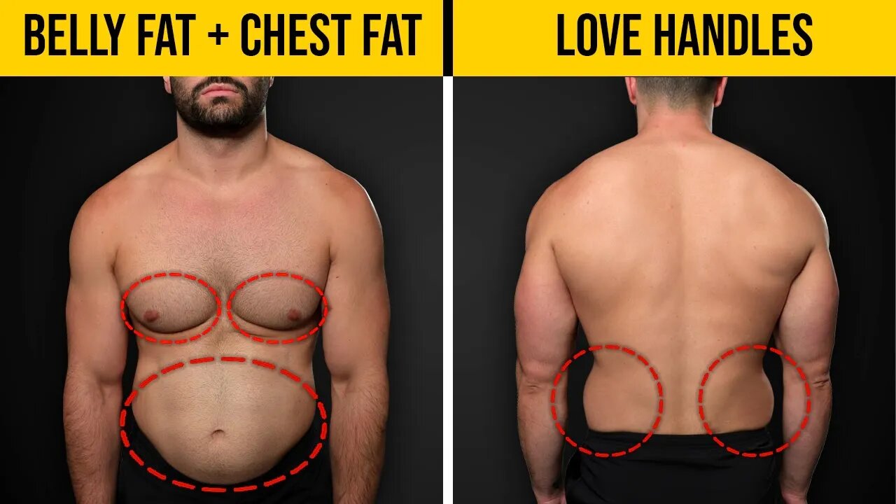 How to Lose Belly Fat, Love Handles, & Chest Fat FAST! (9 steps)