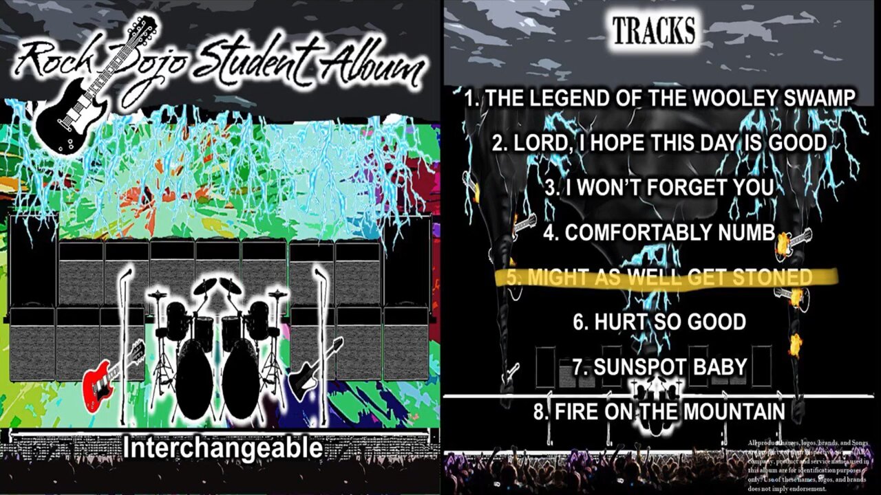 Rock Dojo Student Album #33 “Interchangeable”: Might as Well get stoned (Chris Stapleton Cover) Track 5