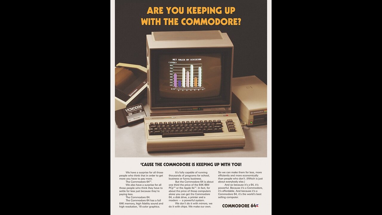 Commodore 64 Commercial 1985 US