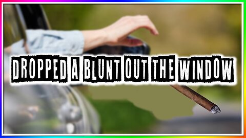DROPPING A BLUNT OUT THE WINDOW OF MY CAR! (story)