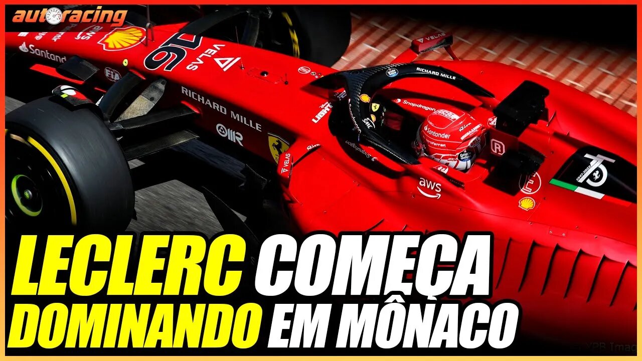 COMO ESPERADO FERRARI COMEÇA FORTE E MERCEDES FRACA NO TREINO LIVRE DO GP DE MÔNACO DA F1 2022