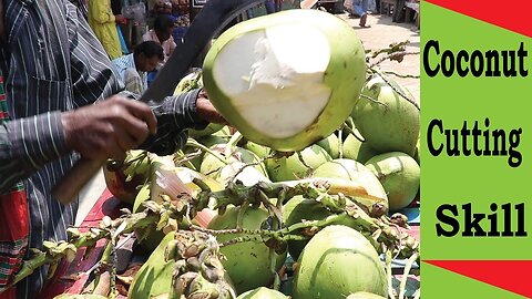 cutting skill coconut