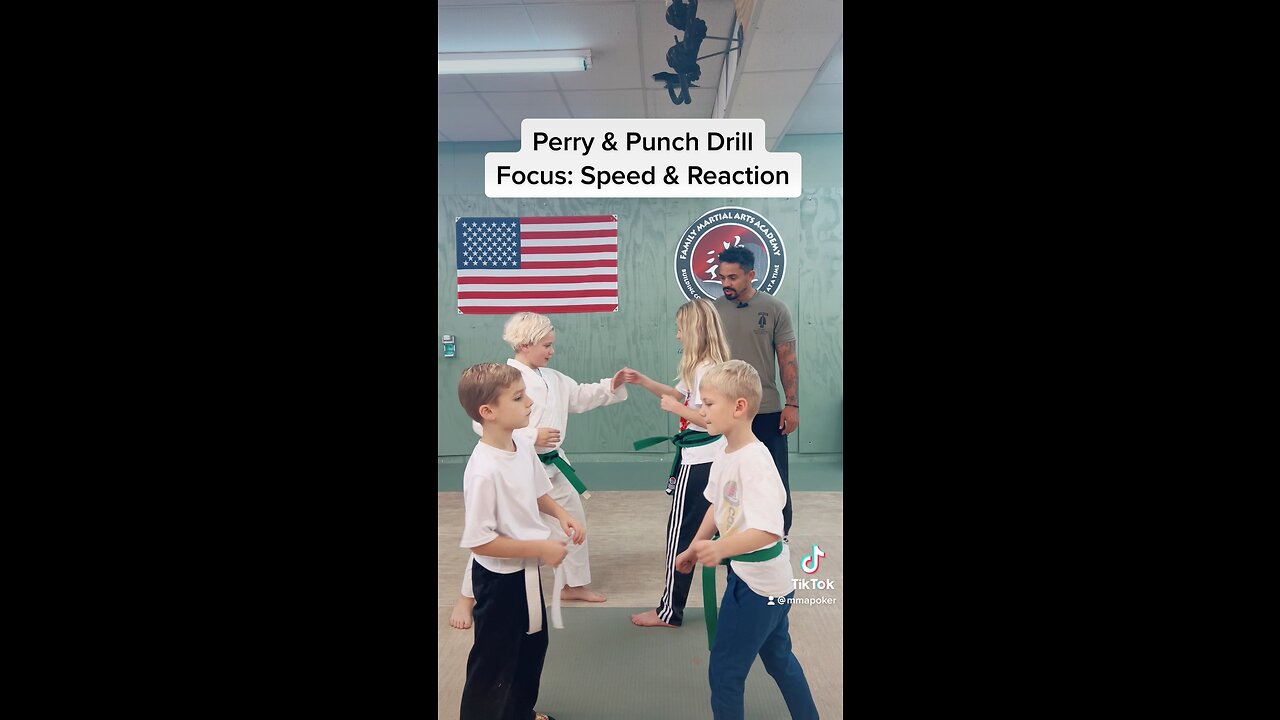 Teaching the students a new drill! Giving them a taste of Speed Camp