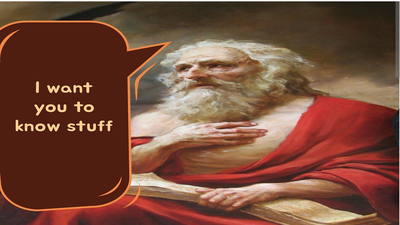 God wants us to know stuff