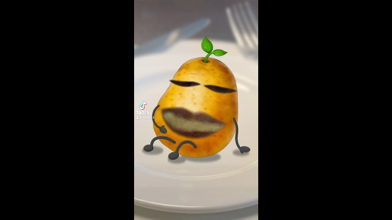eating potato
