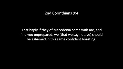 2nd Corinthians Chapter 9