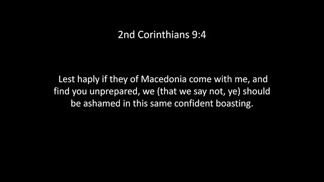 2nd Corinthians Chapter 9