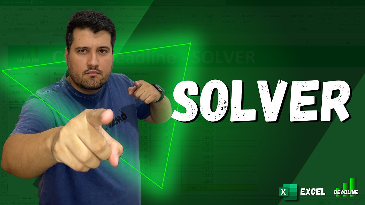 SOLVER EXCEL – COMO RESOLVER PROBLEMAS DE OTIMIZAÇÃO COM O SOLVER DO EXCEL