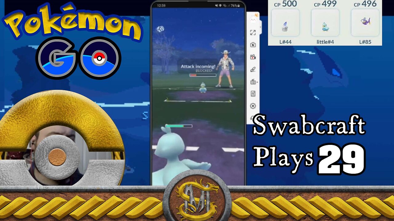 Swabcraft Plays 29, Pokemon Go Matches 13, Little Cup, Starting at 2203