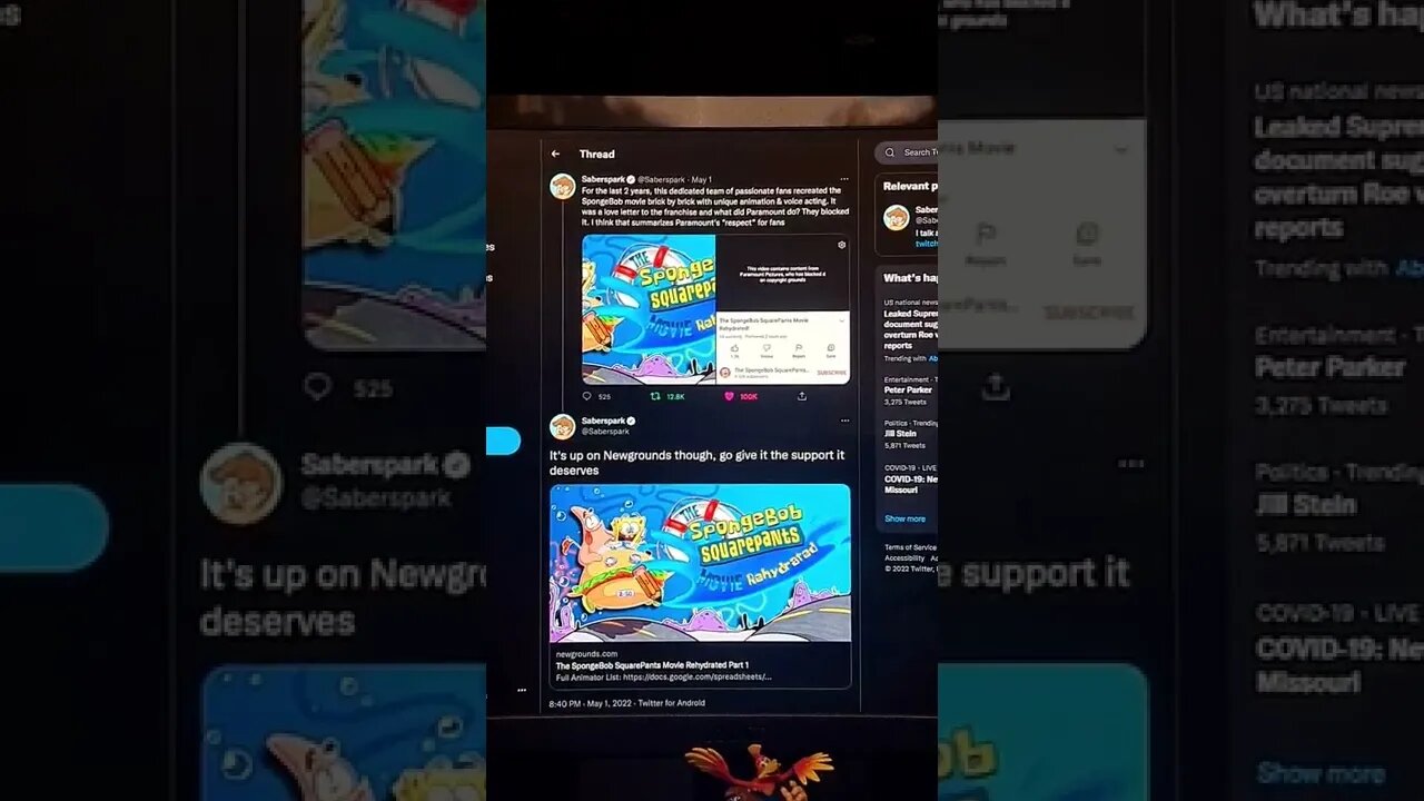 The SpongeBob Squarepants Movie Rehydrated Taken Down By Copyright Issues