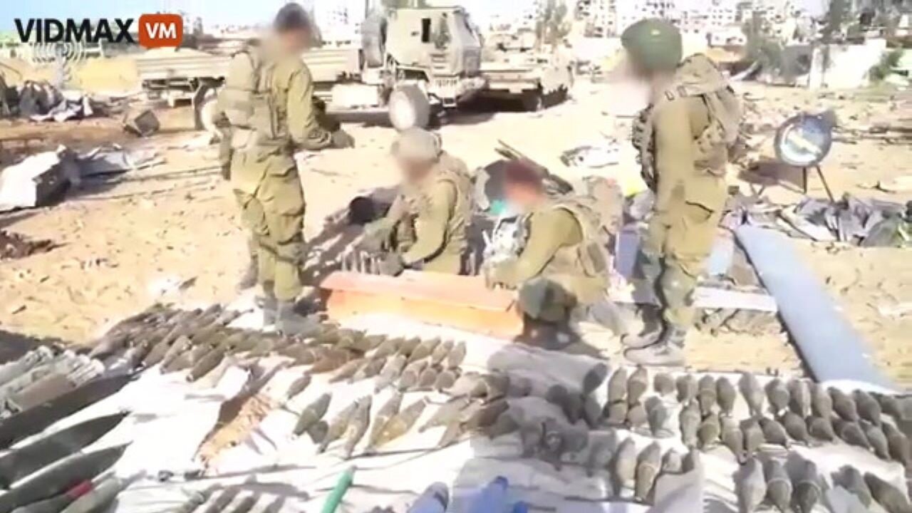 Israeli Forces Find The Largest Cache Of Hamas Missiles Between A Clinic And A School In Gaza