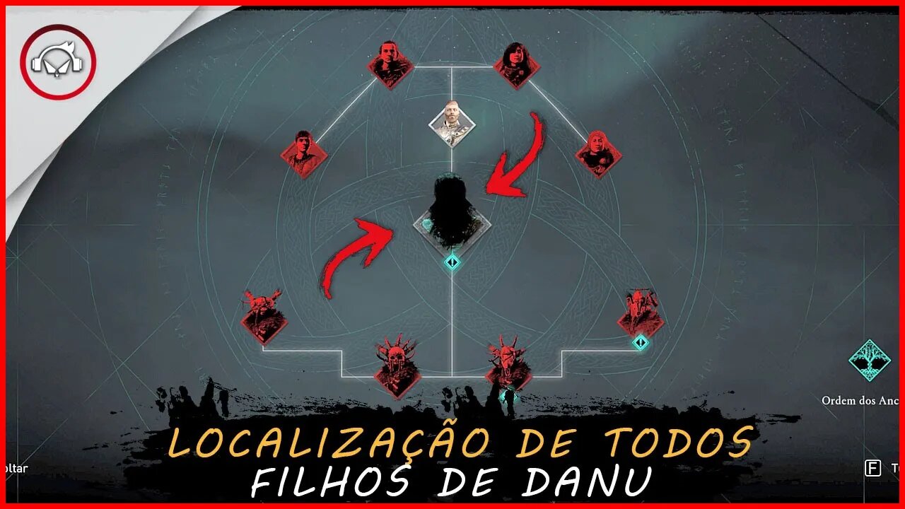 Assassin's creed valhalla DLC 1, Localização de todos os filhos de Danu | Super Dica