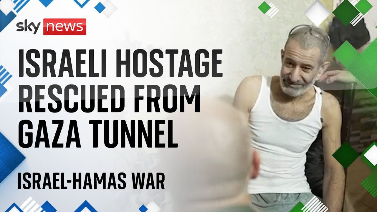 Israeli hostage rescued from underground tunnel in 'complex' operation | Israel-Hamas War