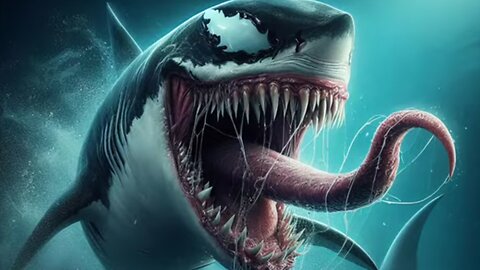 Marvel's VENOM symbiote infecting the sea ! creations by A.I.