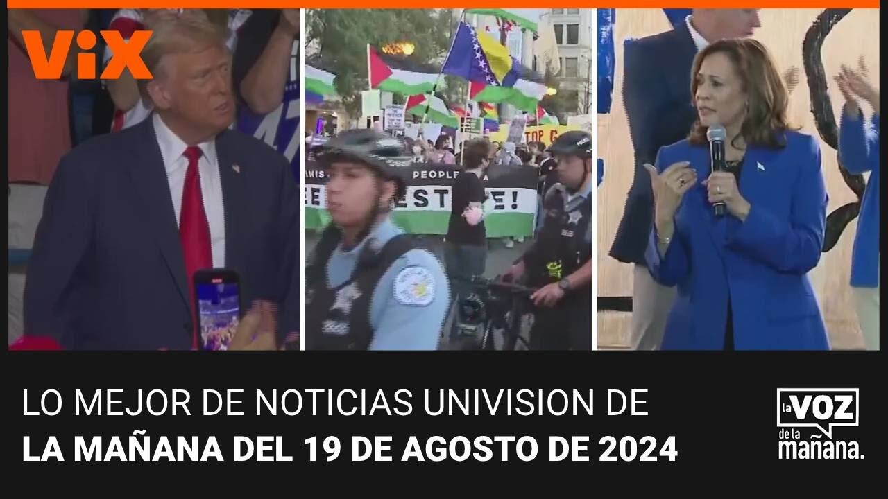 Lo mejor de Noticias Univision de la mañana | lunes 19 de agosto de 2024