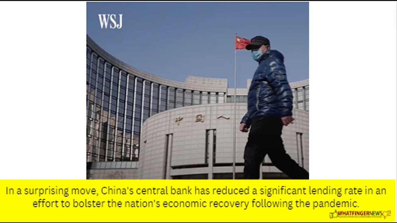 In a surprising move, China's central bank has reduced a significant lending rate in an effort