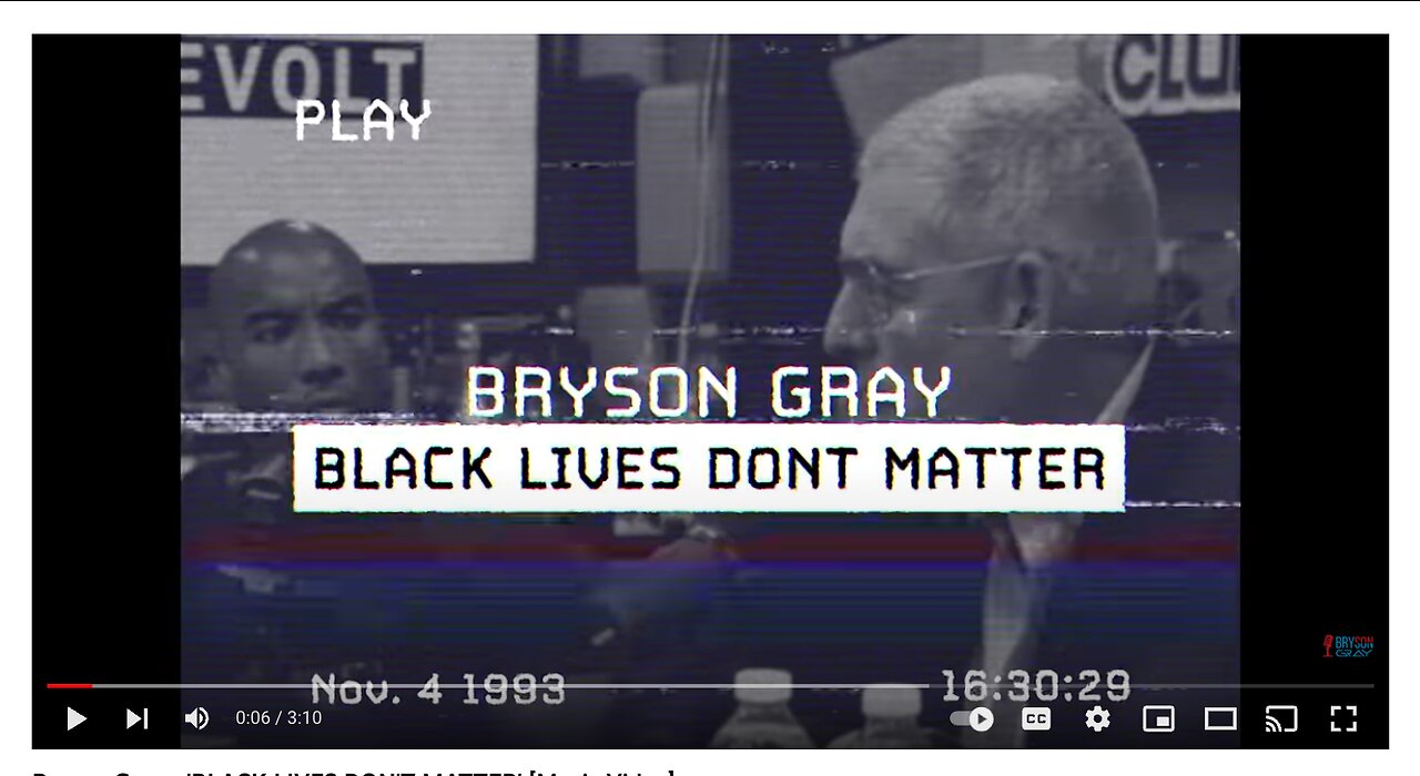 Bryson Gray - 'BLACK LIVES DON'T MATTER' [Music Video]