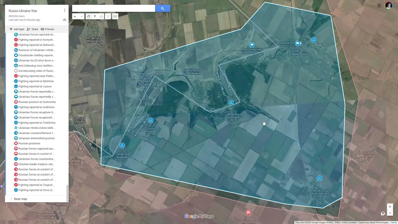 [ Southern Front ] Ukrainian forces captured Novohryhorivka & Davydiv Brid - more intel revelations