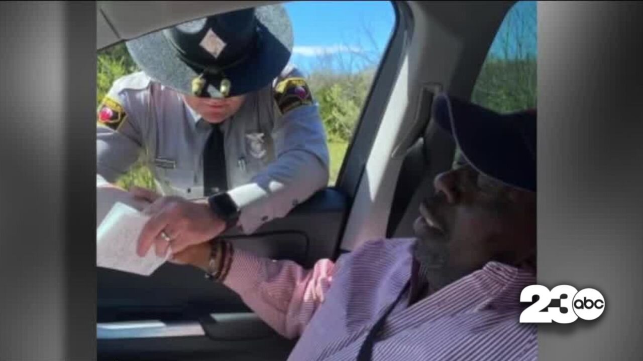 North Carolina trooper prays for man with cancer at traffic stop