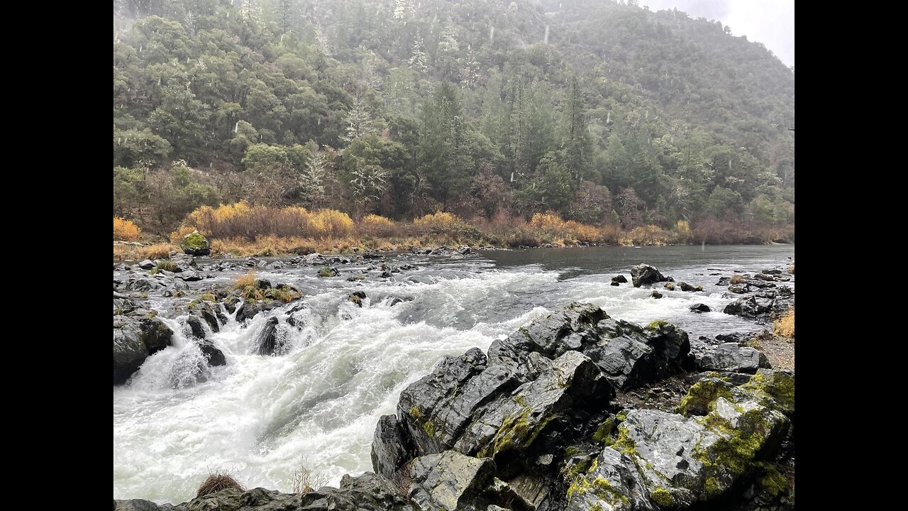 Calming Mountain Stream and Dual Window Fan ASMR