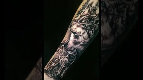 Lobo 🐺 #tattoo #viral #shorts