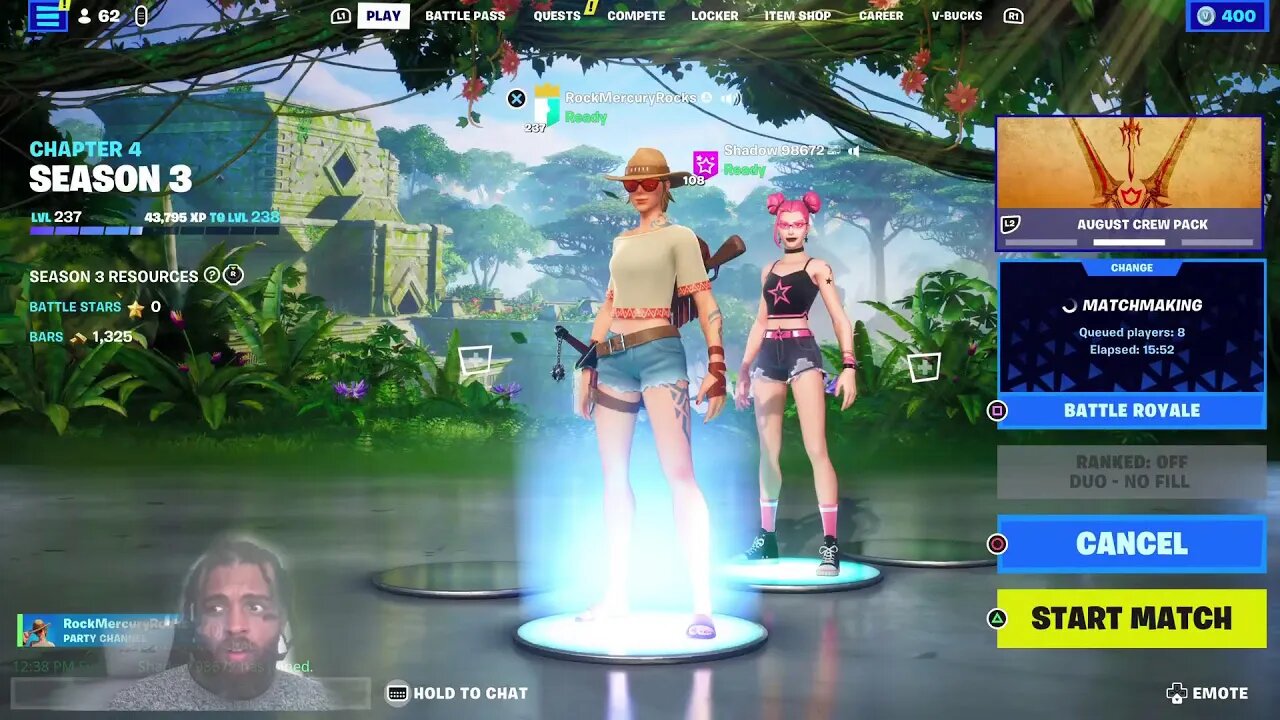 Fortnite with Rock Mercury