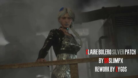 Resident Evil 2 Remake Claire Bolero Silver Patch outfit