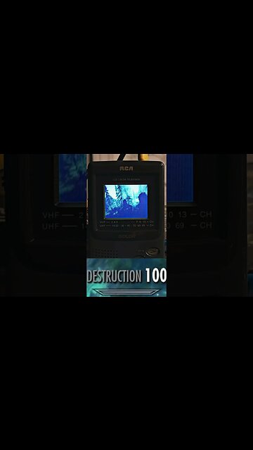 Skyrim but on a portable TV. #skyrim #bethesda #shorts #shortsfeed