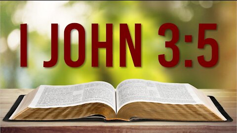 1 JOHN 3:5 - FIVE REASONS FOR THE BOOK OF JOHN