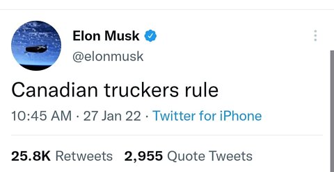 THOSE CANADIAN TRUCKERS R SO INSPIRATIONAL💪&YES‼ ELON MUSK IS FIGHTING BACK💪