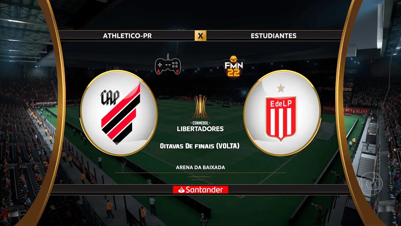 Libertadores 2022 - Atletico PR x Estudiantes | Quartas de finais (Ida) | FIFA 22 SIMULAÇÃO