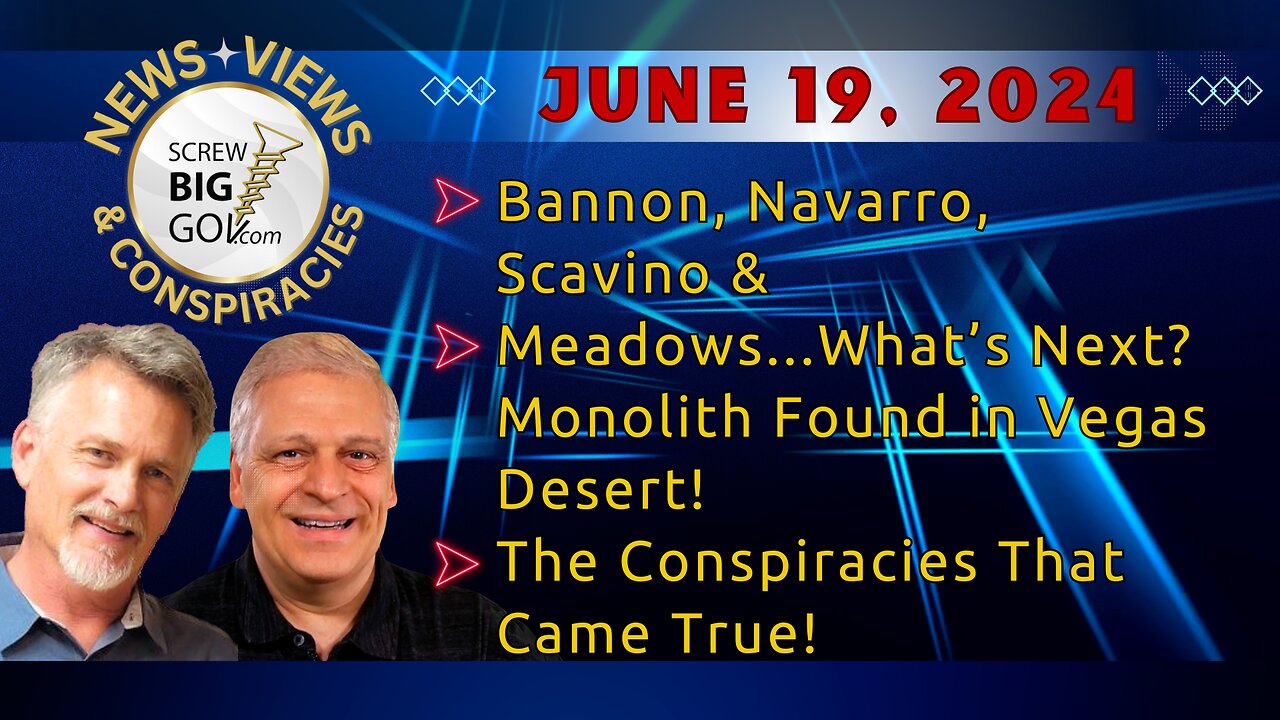 Bannon, Navarro, Scavino & Meadows...Next? | Monolith Found in Vegas | Conspiracies That Came True