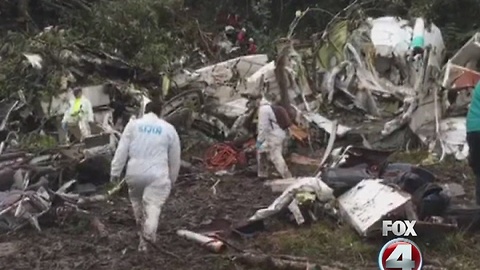 Families receive bodies from Colombia plane crash