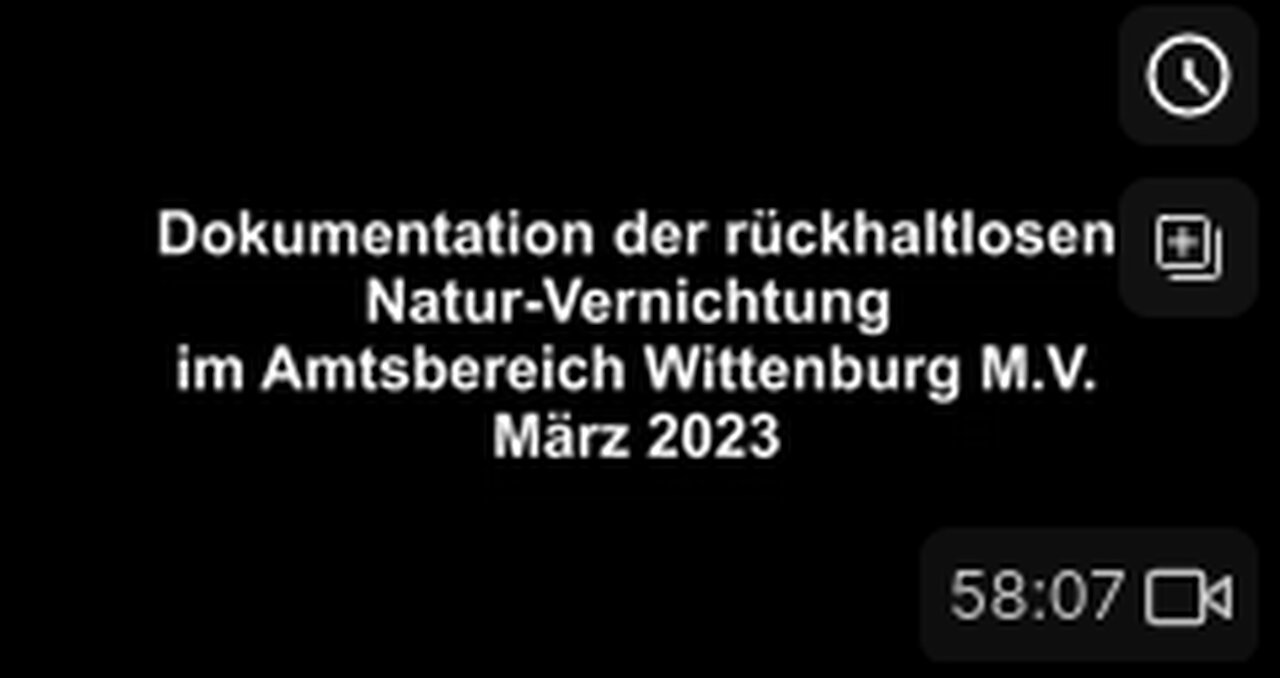 Dokumentation der Natur-Zerstörung Amtsbereich Wittenburg M.V. März 2023