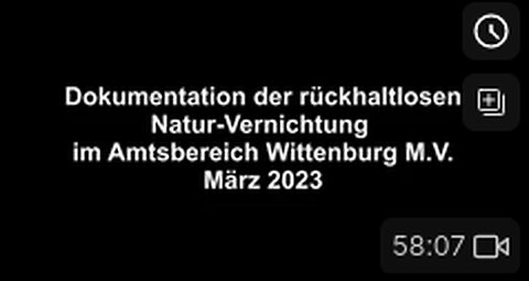 Dokumentation der Natur-Zerstörung Amtsbereich Wittenburg M.V. März 2023