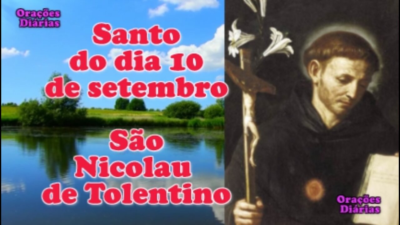 Santo do dia 10 de setembro, São Nicolau de Tolentino