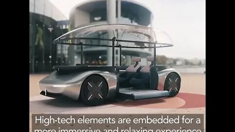 The transparent canopy of this vehicle rises up to turn it into a livingroom tiktokgigadgetsofficial