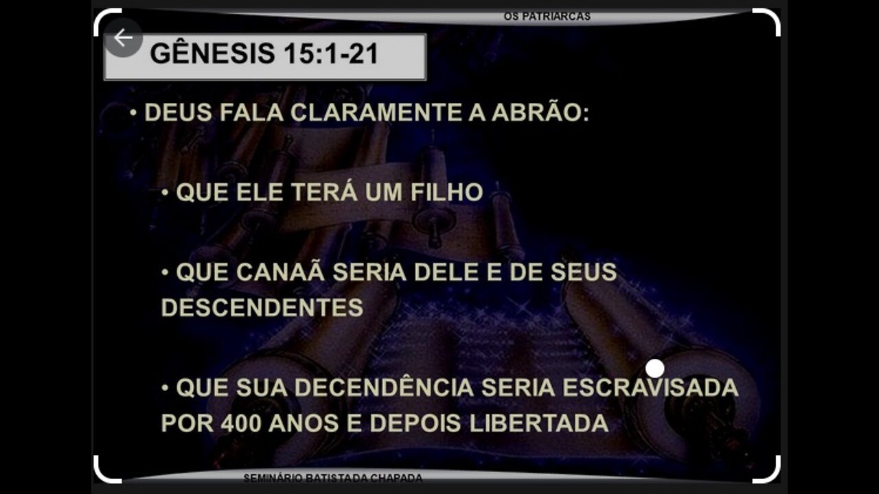 Semente de Abraão - 400 anos escravidão - Gn 15