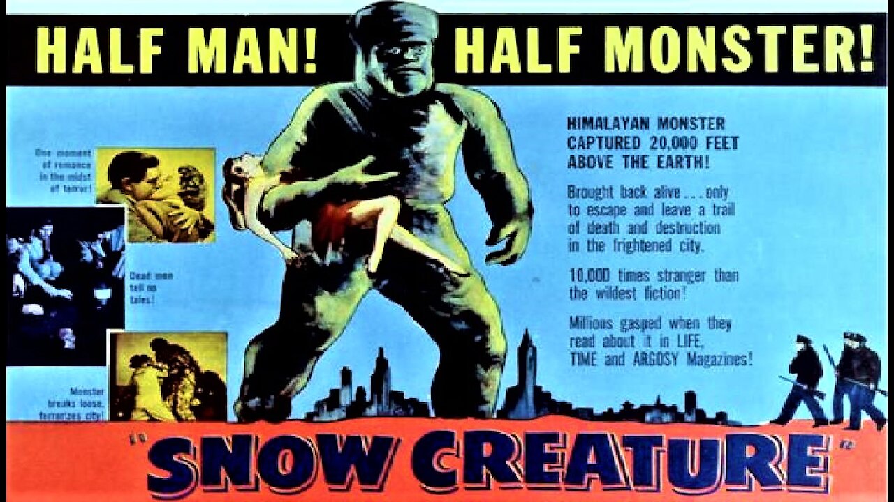 THE SNOW CREATURE 1954 Yeti Beast Captured in Himalayas Wreaks Havoc in LA - Watch the Full Movie