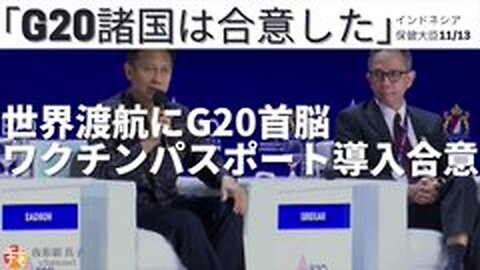 #342 インドネシア保健相 G20首脳のワクチンパスポート合意を発言