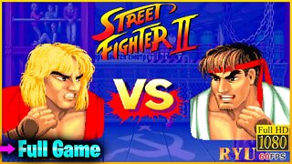 Street Fighter II: The World Warrior: Ken - Arcade (Full Game Walkthrough)