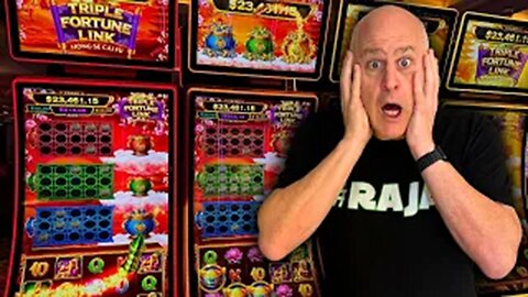 JACKPOTS BLASTING OFF ALL OVER THE CASINO!